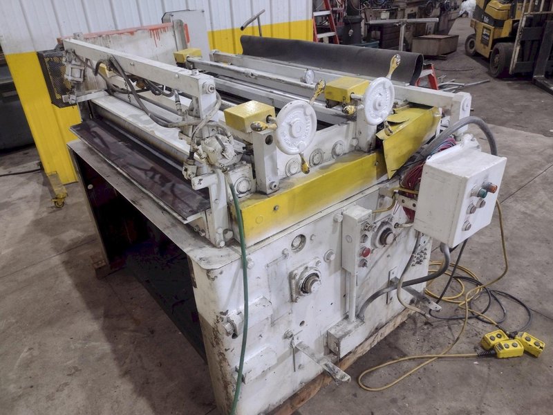 48&quot; x 14 GA ROWE 7 ROLL POWERED COIL STRAGHTENER: STOCK #22749