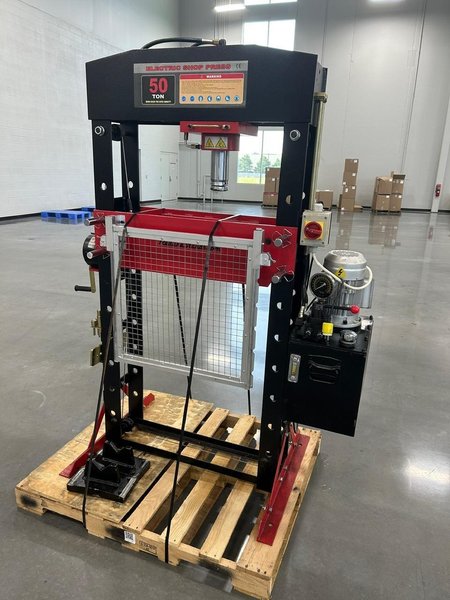 Redline RE50T-E 50 Ton Electric Shop Press- Auction Item