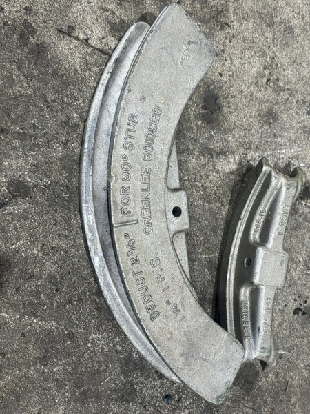 1/2&quot; THRU 2&quot; GREENLEE ONE SHOT HYDRAULIC BENDER: YOBRO #24035