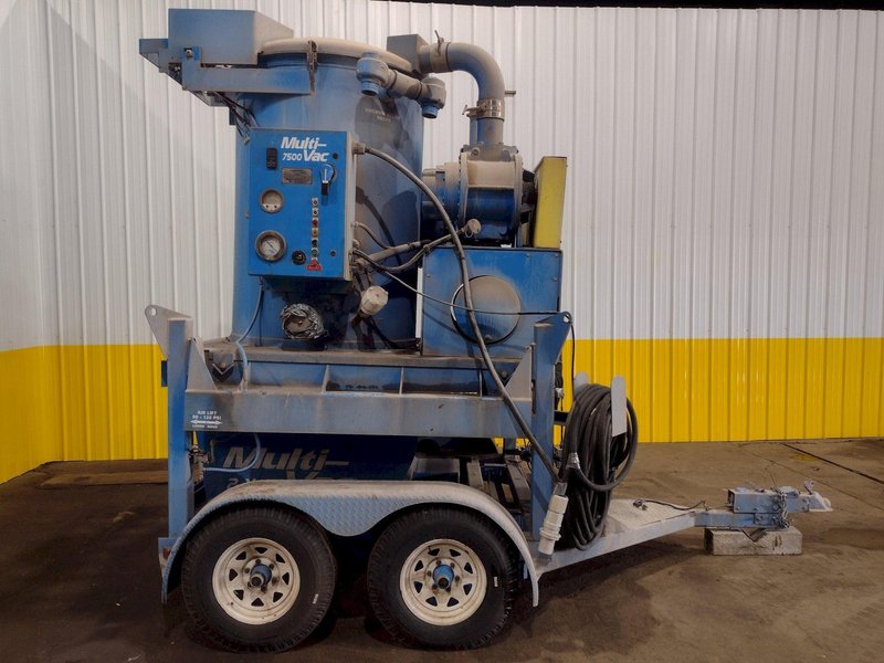 75 HP X 2 YARD MULTI-VAC MODEL #7500 MILLENIUM SERIES PORTABLE TRAILER MOUNTED VACUUM SYSTEM: STOCK #18866