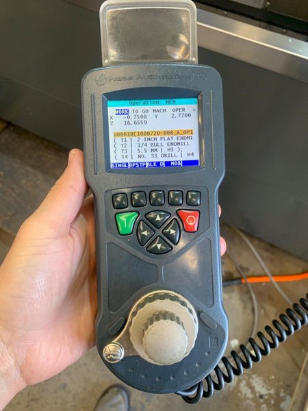 2019 HAAS VF-5/40 4 Axis Ready, 10K Geared, Remote Jog, 24+1 Side ATC Vertical Machining Center