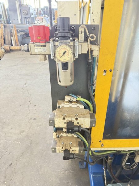 50 TON BP POWER ENGINEEERING FOUR POST HYDRAULIC PRESS (2014). STOCK # 0130425.