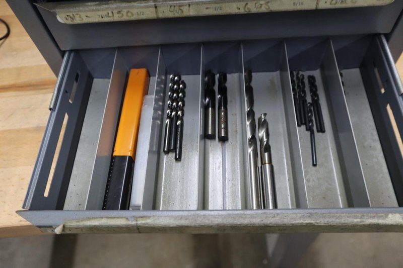 Huot High Performance 3 Drawer Drill Index with Contents- Auction Item