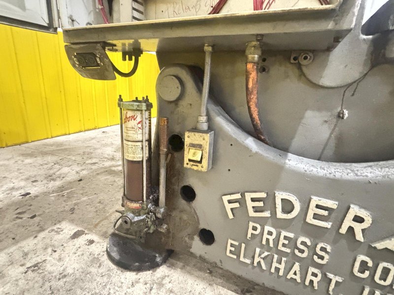 60 TON FEDERAL MODEL #55 OBI FLYWHEEL STAMPING PRESS 6&quot; STROKE: STOCK #23255