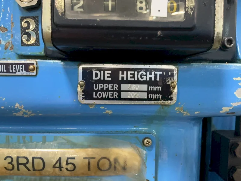 AMADA 45 METRIC TON GAP FRAME PRESS  -  TP-45