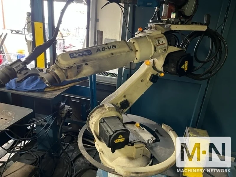 OTC Daihen AII-V6 Welding Robot w/ Two Station Welding Cell, 2012