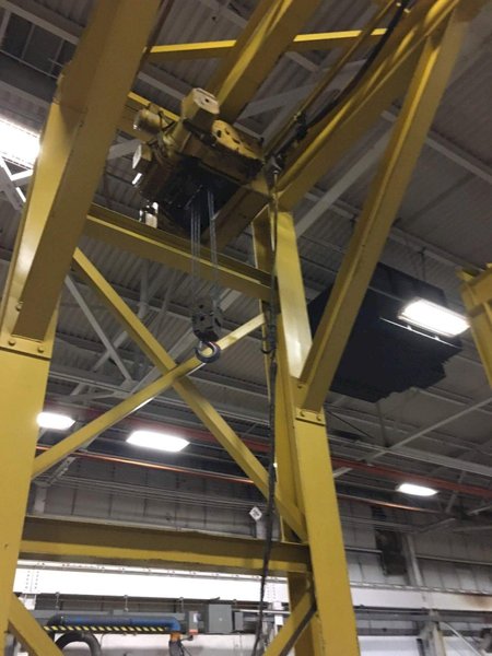 5 TON PITTSBURGH SINGLE LEG SINGLE GIRDER GANTRY CRANE: STOCK #67227