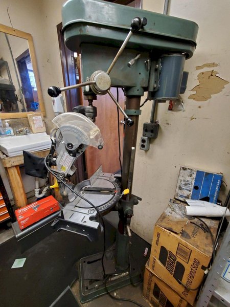 ITT MODEL 120F-IND DRILL PRESS. STOCK  0848022
