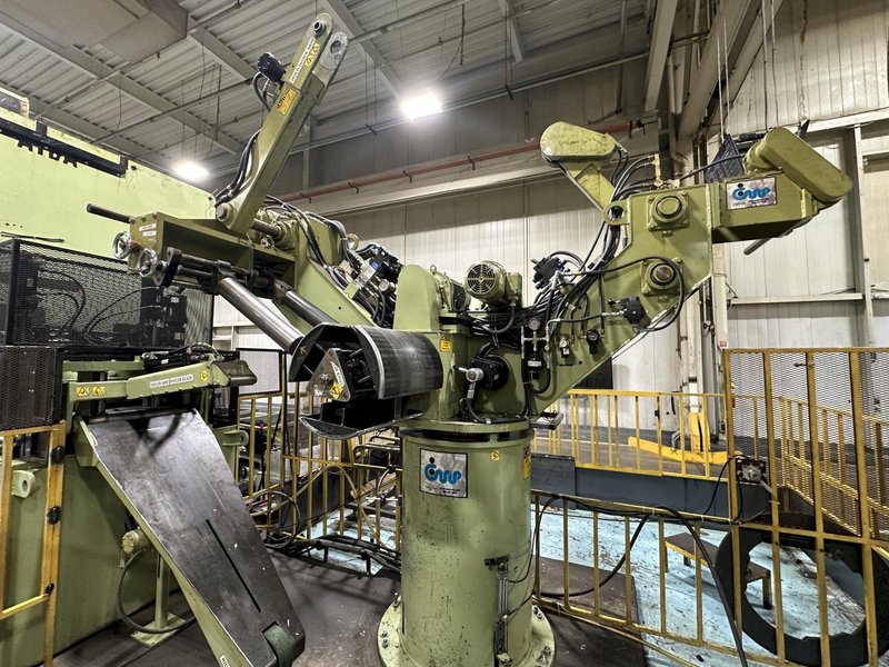 220 TON AIDA #NCI-200(2) PRESS LINE, COMPLETE WITH CWP SPACE-SAVER COIL FEED LINE: STOCK #22209