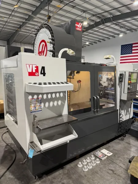HAAS VF-4 CNC Vertical Machining Center 2013’ Wired 4th &amp; 5th USA # 7697