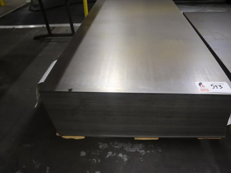 Steel Sheet Material, (1) Stack of CSB .0478" x 48" x 24", (Approx 8" of Material)- Auction Item