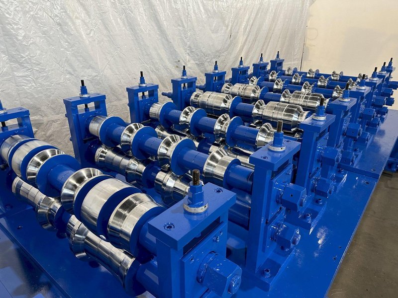 14 STAND X 3-1/2&quot; X 50&quot; BRADBURY SHADOW PANEL RAFTED ROLLFORMING LINE. STOCK # 0205722