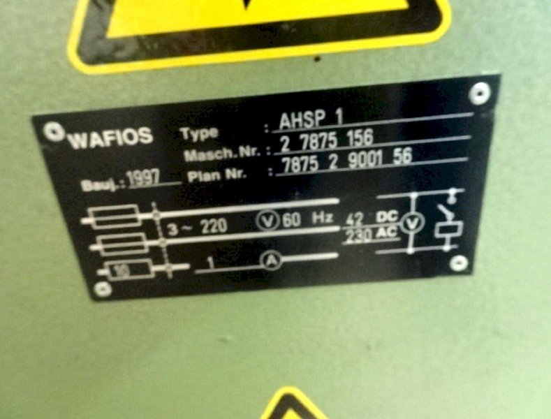 Wafios Model FTU-0 Spring Coiling Machine