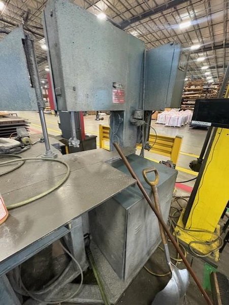 20&quot; X 13&quot; DOALL VERTICAL CIRCLE CONTOUR BAND SAW WITH METL SAW HYDRAULIC ROTATING FLOW TABLE STOCK# 4117