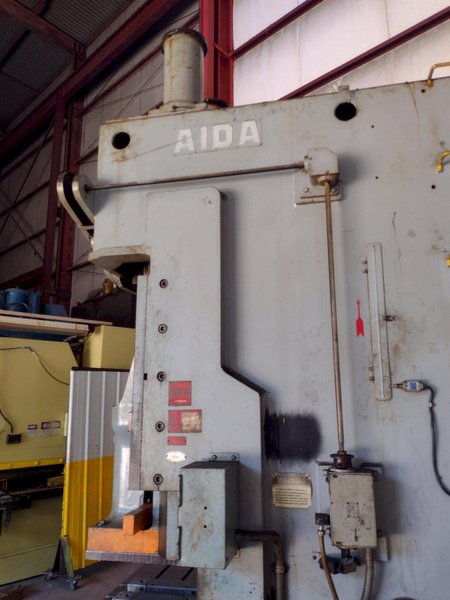 165 TON AIDA MODEL #PC-15(2) MECHANICAL CRANK GAP FRAME PRESS  7.8" STROKE : YOBRO #25990