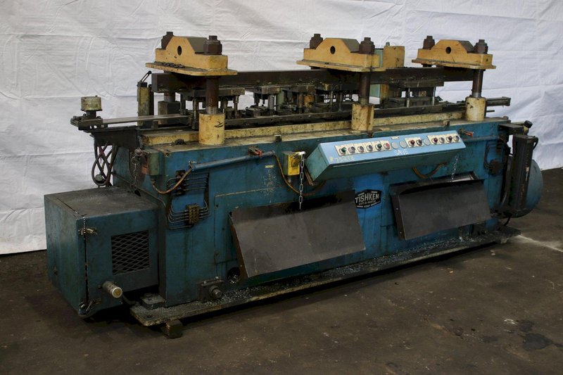 50 TON TISHKEN 3 HEADED PRE PUNCH PRESS: STOCK #75278