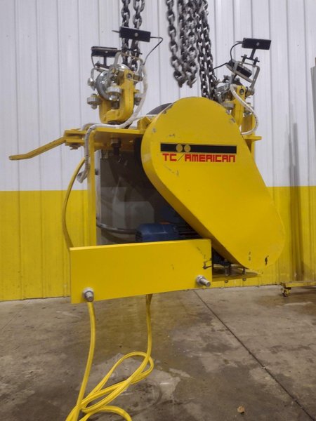 TC AMERICAN CRANE RUBBER WHEEL POWERED TRACTOR DRIVE TROLLEY &amp; HOIST CARRIER, NEW IN CRATE: YOBRO #24827