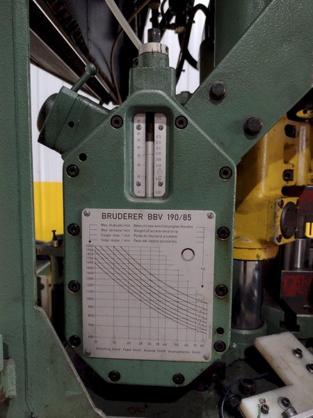 20 TON BRUDERER MODEL #BSTA20 4-POST HIGH SPEED PRESS: STOCK #19218