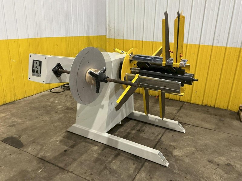4,500 LB X 24" PA INDUSTRIES MODEL #SRA4524 MOTORIZED UNCOILER COIL REEL : YOBRO #25103
