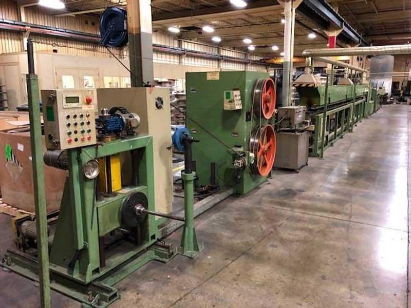 POLYESTER-GLASS YARN FLAT/ROUND WIRE WRAPPING MACHINE (13755)