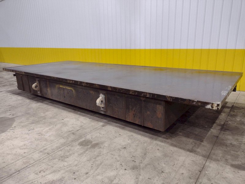 97&quot; X 241&quot; STEEL LAYOUT TABLE WITH 3&quot; PLATE TOP: STOCK 11833