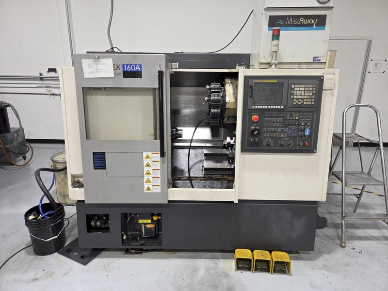 Hwacheon Cutex 160A CNC Turning Center, 2010 equipped with Fanuc 0i-TC Control, 16C Collet Nose, High Pressure Coolant System, Coolant Pump