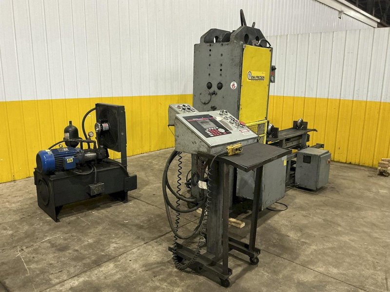 20 TON IOWA PRECISION MODEL #HP20T HUYDRAULIC CUTOFF PRESS with DIE ACCELERATOR AND BECK CONTROLS: YOBRO #25049