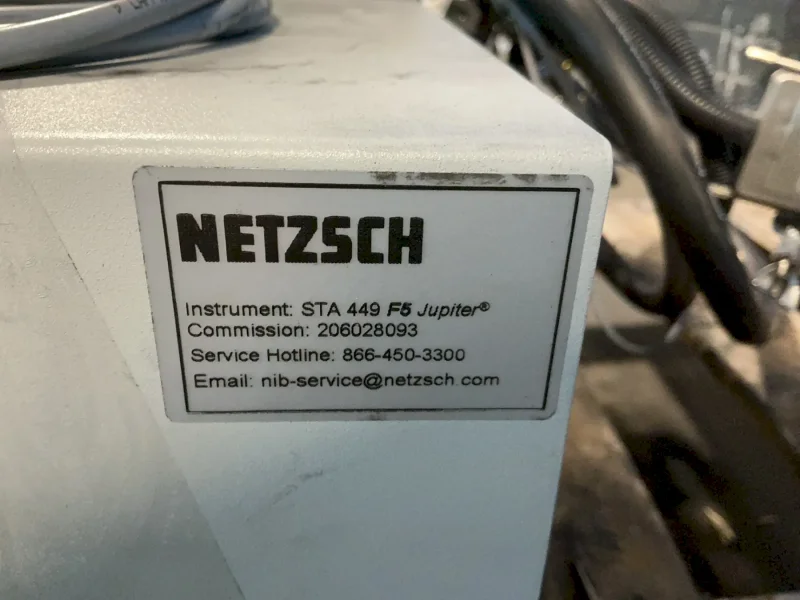 NETZSCH STA 449 F5 JUPITER THERMAL ANALYZER  -  HTP4000A28-3525