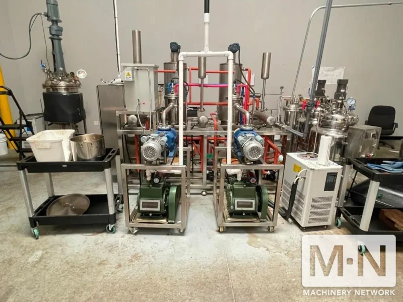 Full Extraction Line: Centrifugal Separator, Falling Film Evaporator, Spherical Vacuum Decompression Evaporator