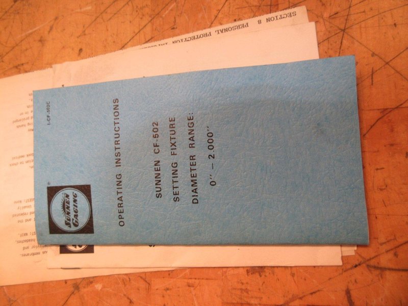 Sunnen CF-502 Bore Gage Setting Fixture 0"-2" - Auction Item