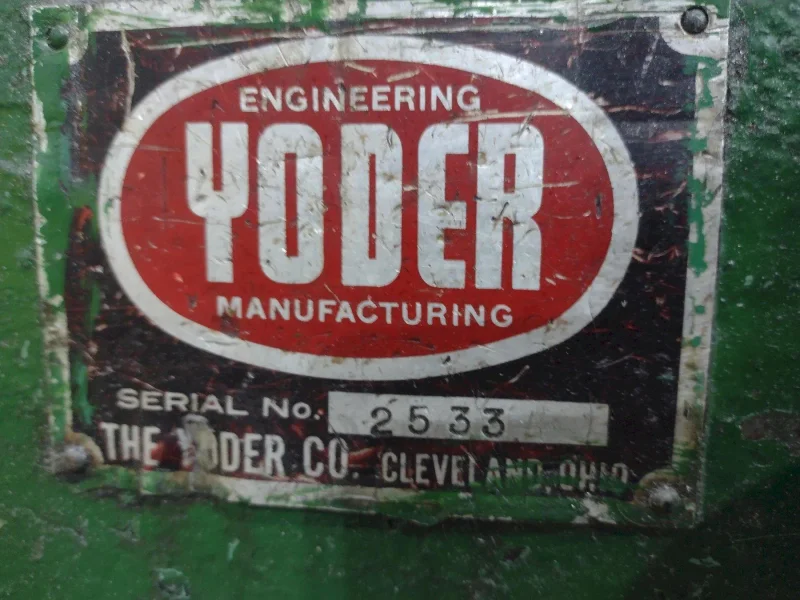 6 STAND x 2&quot; ARBOR X 13&quot; ROLLSPACE YODER MODEL #M2 ROLLFORMER: STOCK # 4146