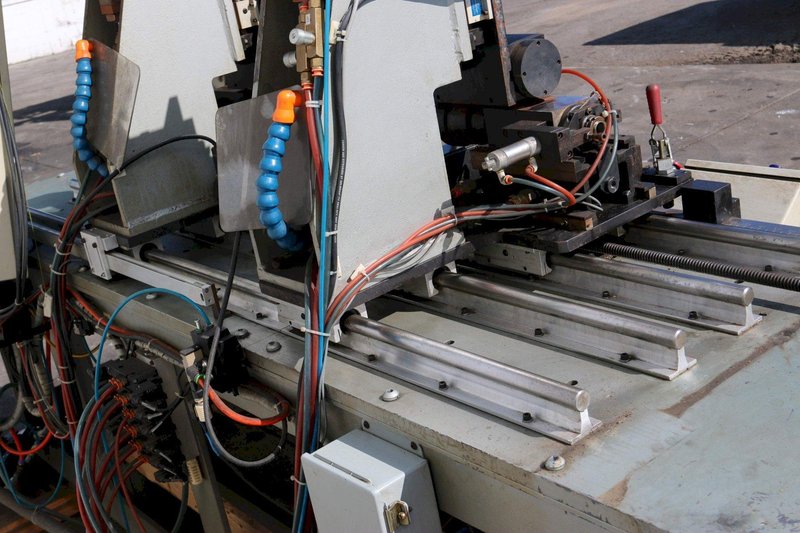 5' X 38' ASESORIA DOUBLE END TUBE CRIMPING MACHINE: STOCK #71046