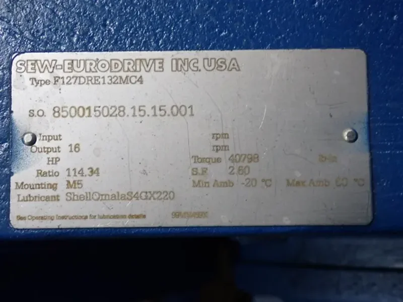 SEW-EURODRIVE 10 HP GEAR MOTOR
