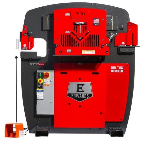 100 Ton Brand New Edwards  Deluxe Ironworker, 2025- W/Powerlink System, 5 Loaded Workstations