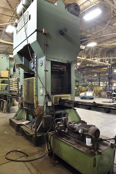 500 TON MINSTER 42X54 SS STRAIGHT SIDE MECHANICAL PUNCH PRESS: STOCK #14222
