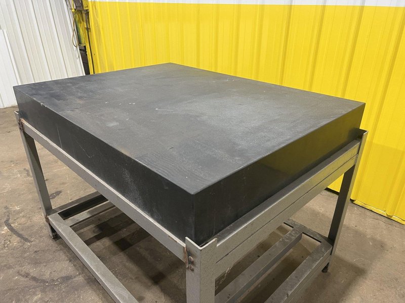 48&quot; X 36&quot; X 6&quot; BLACK GRANITE PRECISION LAYOUT INSPECTION TABLE: STOCK #19822
