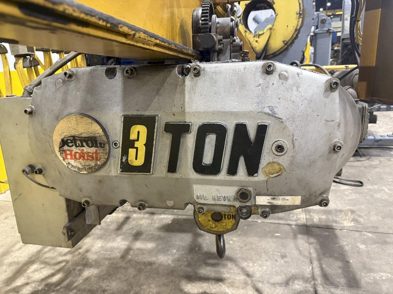 3 TON X 20' X 60' OSBORN SINGLE GIRDER CRANE SYSTEM, FREE STANDING, DETROIT HOIST: YOBRO #24535