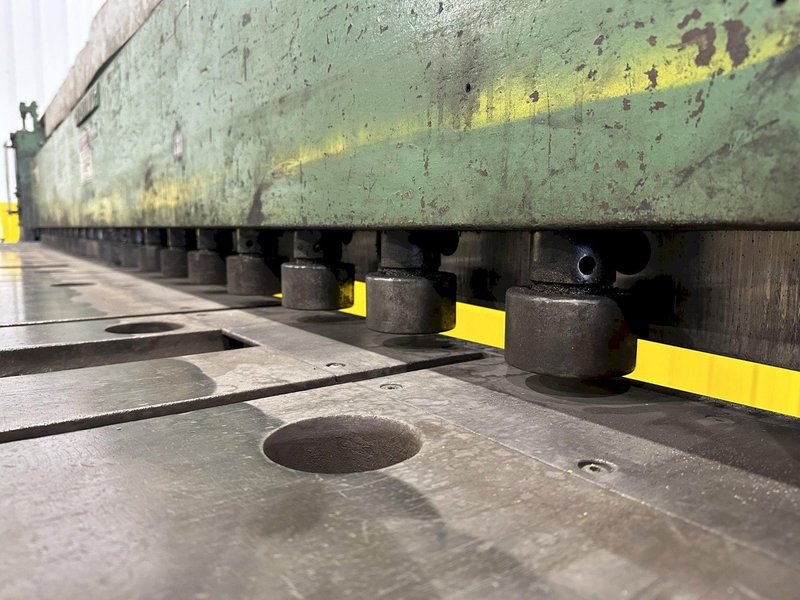 12' X 1/2" WYSONG MODEL #1250 MECHANICAL POWER SQUARING SHEAR: STOCK #19618