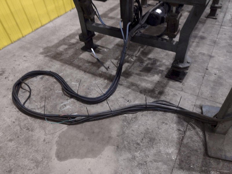 16&#039; POWERED INFEED TABLE, USED FOR LOADING SHEETS IN A SHEAR / BRAKE: YOBRO #24335