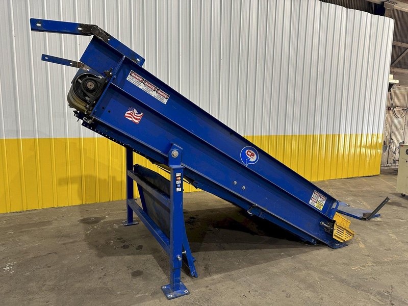 35’ X 60” CP MANUFACTURING MODEL #3495991 CONVEYOR SORTING SYSTEM, WITH DUMP BIN &amp; EXIT DISCHARGE: STOCK #19720