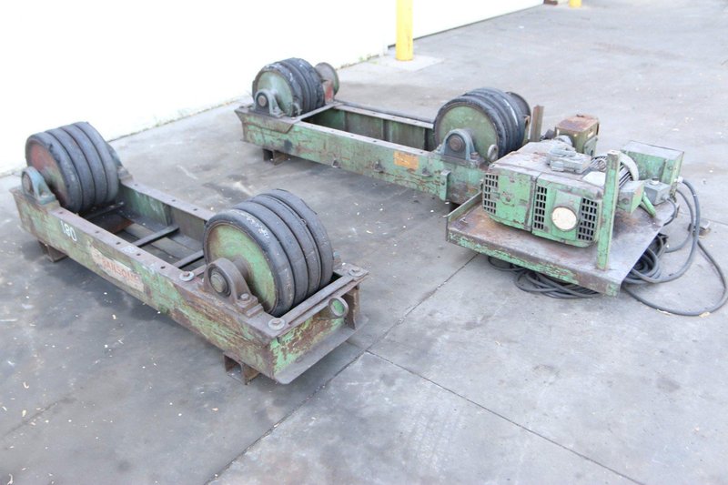 20 TON RANSOME RUBBER TIRE TANK TURNING ROLLS: STOCK #70343