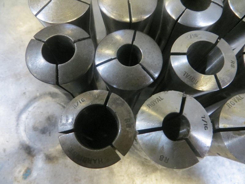 R8 Collets, Assorted (9)- Auction Item