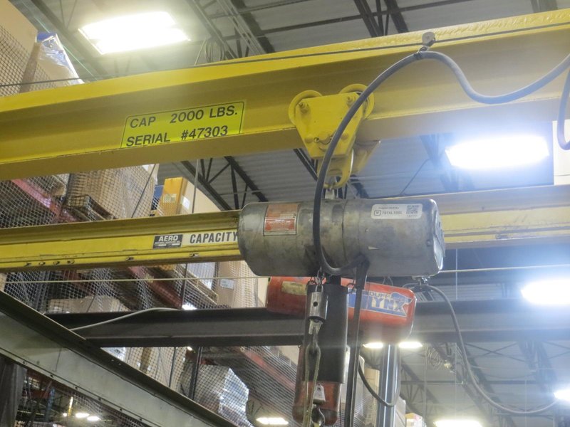 Overhead Shop Crane - Approx 34&#039; X 24&#039; area with (2) Single Girder Underslung Bridges, 1-CM Lodestar 1/2 Ton &amp; 1-Duff Lynx 1/2 Ton Electric Hoists- Auction Item