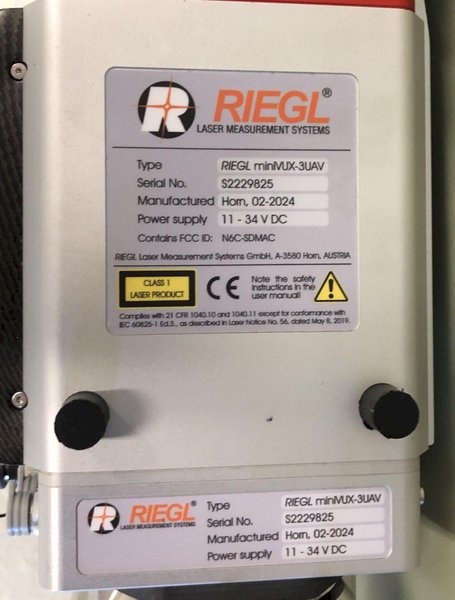 Phoenix LiDAR SYSTEMS mini-RANGER-3 LITE w/IMU-27 + A6K-Lite System 2024