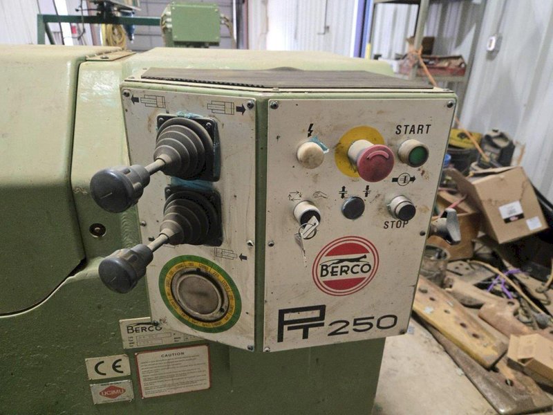 2001 BERCO PT250 TRACK PRESS WITH WTC ELECTRIC IMPACT WRENCH &amp; CONVEYOR: YOBRO #24374