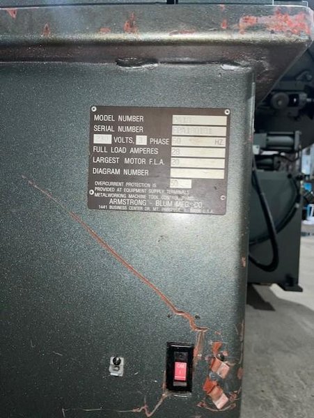 14&quot; X 18&quot; SPARTAN MARVEL PA18 AUTOMATIC HORIZONTAL BAND SAW STOCK# 4040