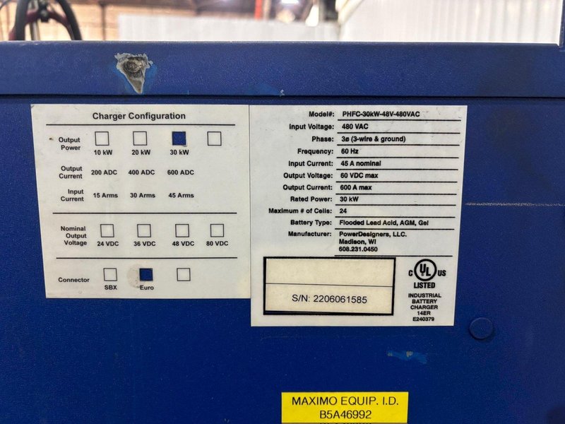 POWERDESIGNERS POWERCHARGE XP SERIES BATTERY CHARGER: YOBRO #24627