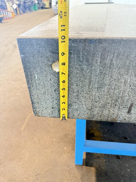 96&quot; X 48&quot; X 10&quot; GRANITE SURFACE PLATE W/ STAND. STOCK # 0881125.