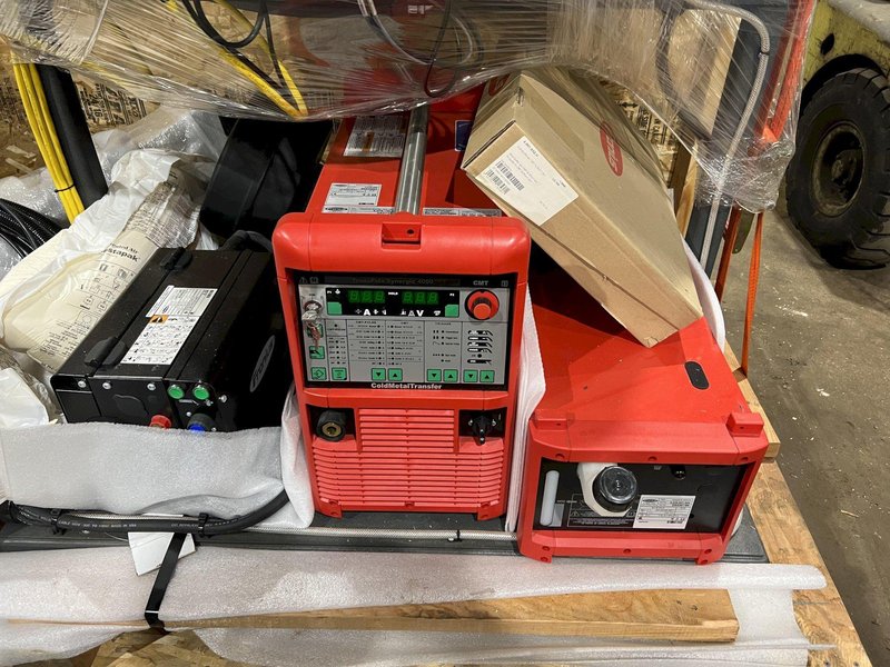 FRONIUS TRANSPULS AUTOMATED WELDING SYSTEM WITH AMET XM CONTROLS, NEW ON SKID: STOCK #23303