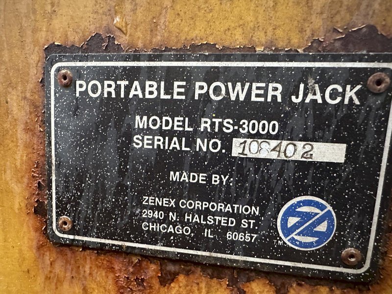 (4)  ZENEX CORPORATION MODEL RTS-3000 PORTABLE ELECTRIC POWER VEHICLE LIFT JACKS: STOCK #17222